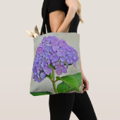 Paars Hydrangea Tote Bag (Dichtbij)