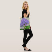 Paars Hydrangea Tote Bag (Op model)