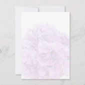 Paars hydrangea trouwuitnodigingen kaart (Achterkant)