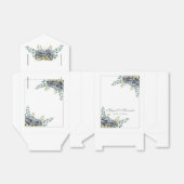 Paars Hydrangeas Eucalyptus Favor Box Bedankdoosjes (Uitgevouwen)