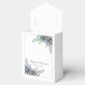 Paars Hydrangeas Eucalyptus Favor Box Bedankdoosjes (Geopend)