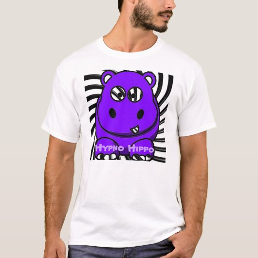 Paars Hypno Hippo T-shirt (Voorkant)