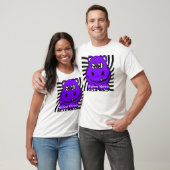 Paars Hypno Hippo T-shirt (Unisex)