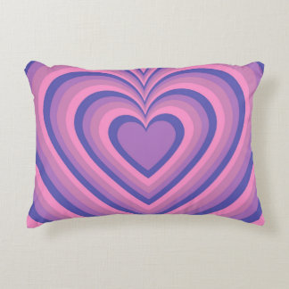 Paars Hypnotic Heart Love Patroon Accent Kussen