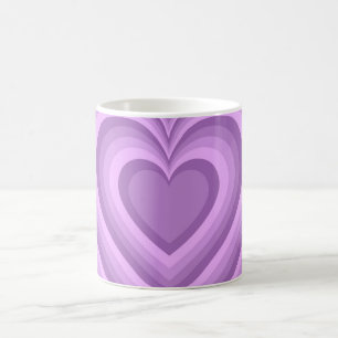 Paars Hypnotic Heart Love Patroon Koffiemok