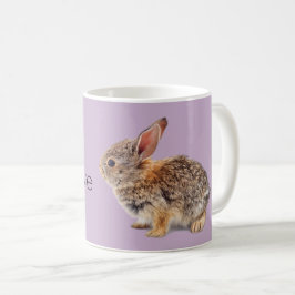 Paars I Love Rabbits Bunny Cottontail Koffiemok