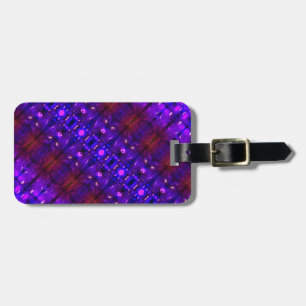 Paars Ikat Sangria Bagagelabel