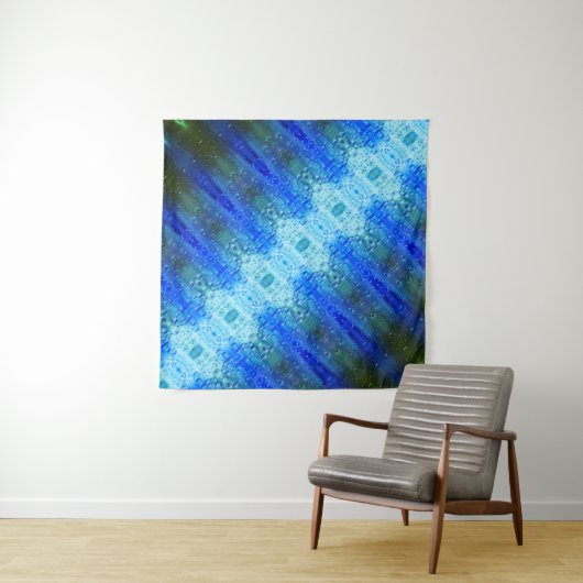 Paars Ikat X GL TooTapestry Wandkleed (In Situ (horizontaal))