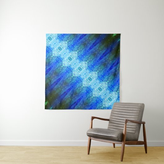 Paars Ikat X GL TooTapestry Wandkleed (In situ)