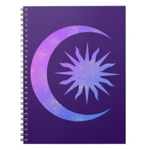 Paars Indigo Purperen Maan & Zon Zen Droomjournaal Notitieboek