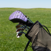 Paars Initiaal voor lakmuziek Golfheadcover (Insitu)