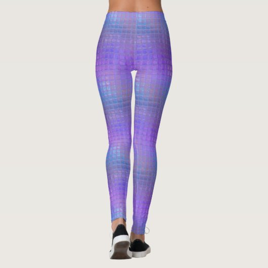 Paars Iridescent Shimmer Glamor Girl Leggings (Achterkant)