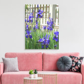 Paars Iris Afbeelding Canvas Afdruk (Insitu (Woonkamer))