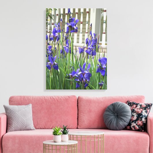 Paars Iris Afbeelding Canvas Afdruk (Insitu (Woonkamer))