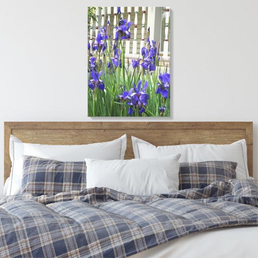 Paars Iris Afbeelding Canvas Afdruk (Insitu (Slaapkamer))