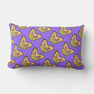 Paars Iris Butterfly pillow Kussen