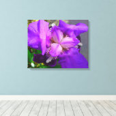 Paars Iris Canvas (Insitu (Houten vloer))