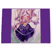  Paars Iris Floral Birthday Cake Favor Box Groot Cadeauzakje (Voorkant)