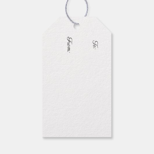 Paars Iris Gift Label Cadeaulabel (Achterkant)