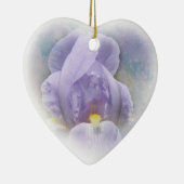 Paars Iris Heart Ornament (Rechts)