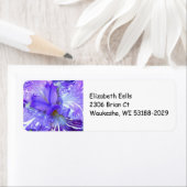 Paars Iris-label retouradres Etiket (Insitu)