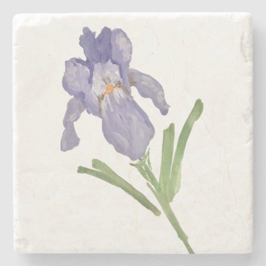 Paars Iris Onderzetter voor het trapsgewijs schild (Voorkant)