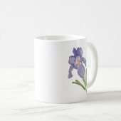 Paars Iris Onderzetter voor het trapsgewijs schild Koffiemok (Voorkant rechts)