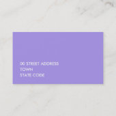 Paars Iris Visitekaartje (Achterkant)