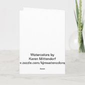 Paars Iris Wenskaart Kaart (Achterkant)