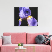 Paars Iris Wrapped Canvas (Insitu (Woonkamer))