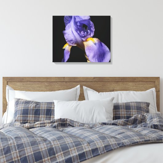 Paars Iris Wrapped Canvas Afdruk (Insitu (Slaapkamer))