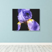 Paars Iris Wrapped Canvas Afdruk (Insitu (Houten vloer))