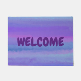 Paars is mijn favoriete kleuromte deurmat