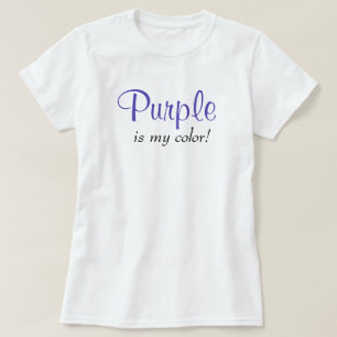 Paars Is Mijn Kleur Cute Typografie Mooie Quote T-shirt