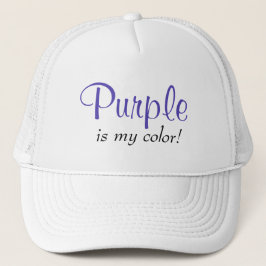 Paars Is Mijn Kleur Meid Trucker Pet