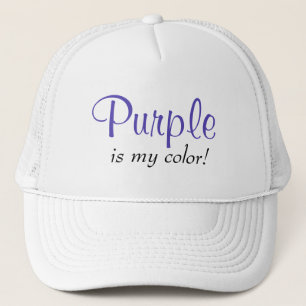 Paars Is Mijn Kleur Meid Trucker Pet