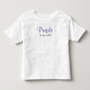 Paars Is Mijn Kleur Quote Kinder Shirts