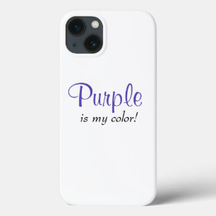 Paars Is Mijn Kleur Schattige Meisjesachtige Quote Case-Mate iPhone Case