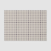 Paars Ivory Gingham Pattern Tissuepapier (Voorkant)