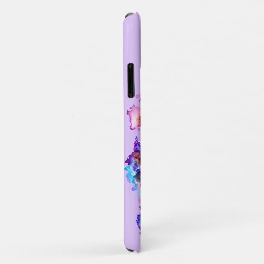 Paars jacaranda waterverf mooie kunst Case-Mate iPhone case (Achterkant/rechts)