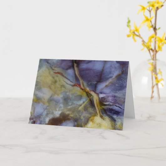 Paars Jasper Kaart (Gele Bloem)