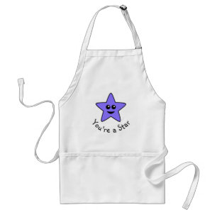 Paars Je bent een Star-Schort Standaard Schort