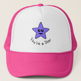 Paars Je bent een Star Trucker Hat Pet