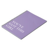 Paars je hebt dit Inspirerend citaat Notitieboek (Linkerzijde)