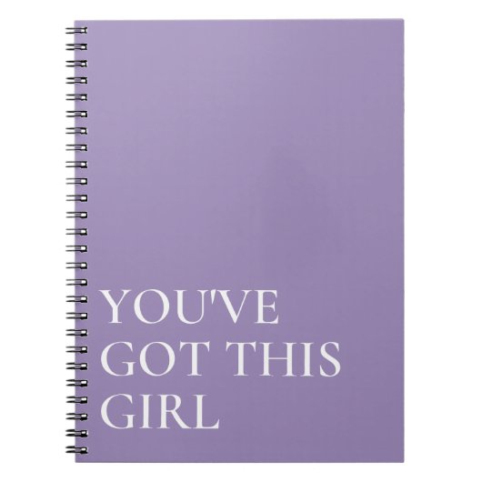 Paars je hebt dit Inspirerend citaat Notitieboek (Voorkant)