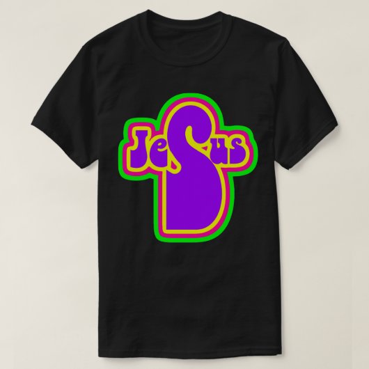 Paars Jezus Kruis T-shirt (Design voorkant)