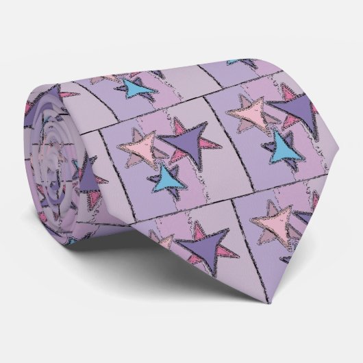 Paars joods stropdas (Opgerold)