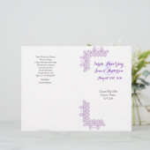 Paars Joods trouwprogramma (Staand voorkant)