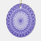 Paars Joy Mandala Kaleidoscope Pattern Keramisch Ornament (Links)