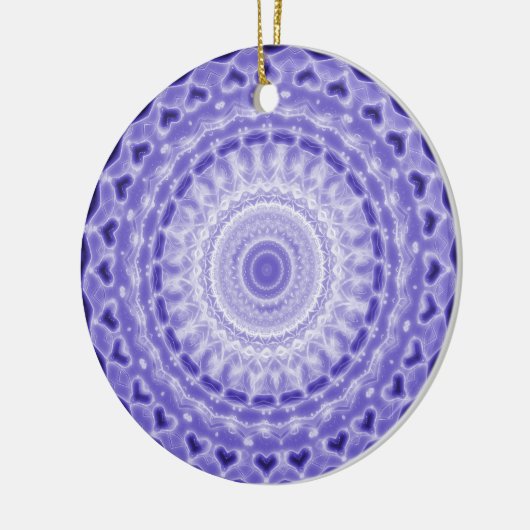 Paars Joy Mandala Kaleidoscope Pattern Keramisch Ornament (Links)